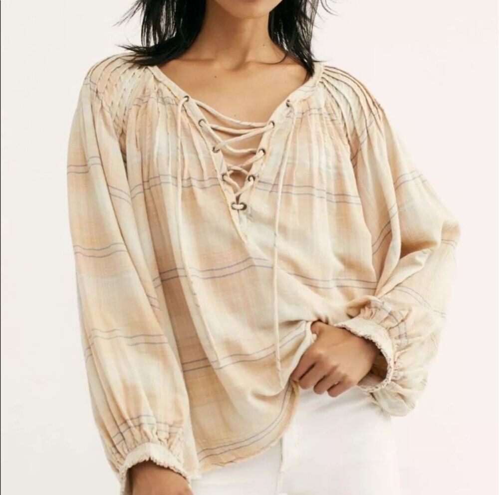 We The Free Cloudbreaker Plaid Tunic Size Small